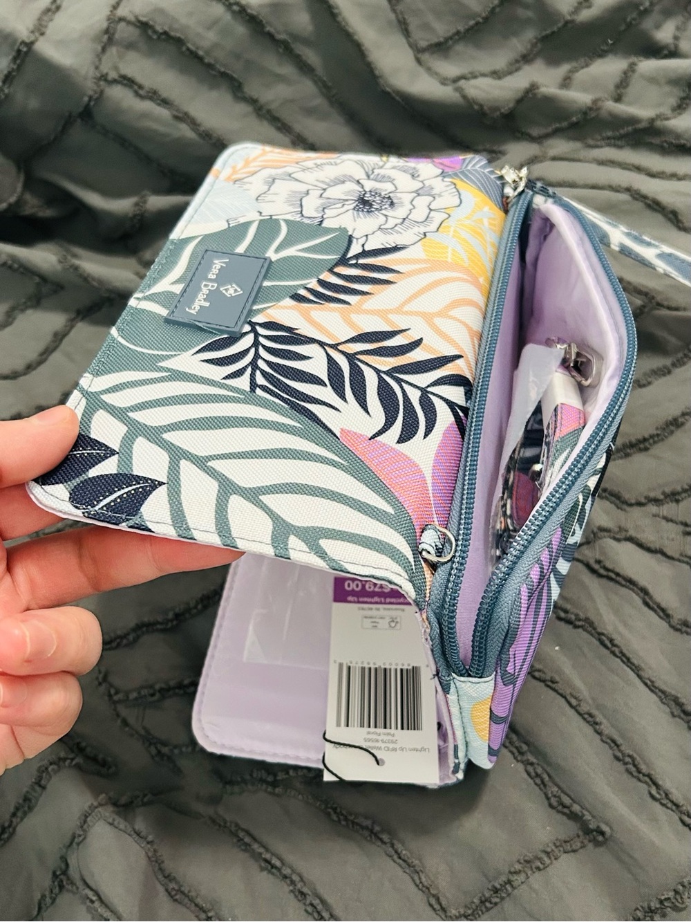 Vera Bradley Floral Zip Wallet RFID